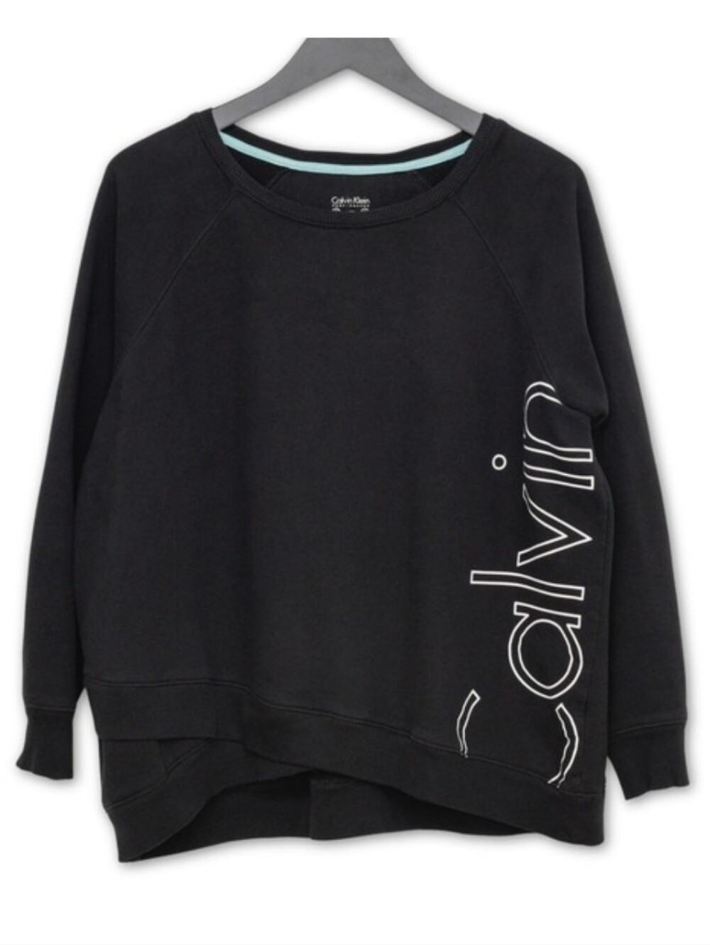 SALE!! Calvin Klein Black Sweatshirt with White Side Logo